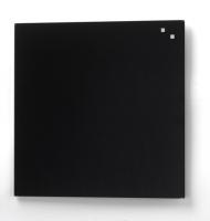 Zwart glazen, magnetisch & beschrijfbaar bord 35x35cm