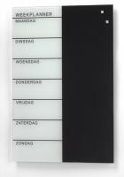 Glazen weekplanner