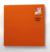 Oranje glassboard 45x45cm