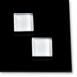 Design Glass magneet white 3/st