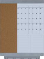 Plan- en kurkbord 43x58cm