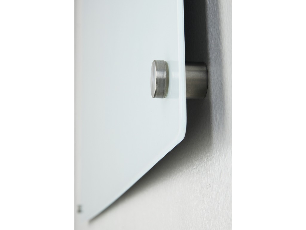 Whiteboard glas, mat wit, 100x150cm. Compleet met gratis accessoires