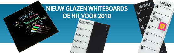 Glazen whiteboard en memoborden Glazen whiteboard en memoborden