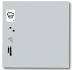 Glassboard NAGA wit 100x100cm