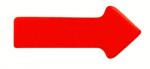 Magnetische pijltjes 20x35mm rood, 12 stuks