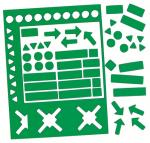 Magnetische symbolen 20 mm assorti groen, 30 stuks