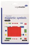 Magnetische symbolen 20 mm assorti rood, 30 stuks