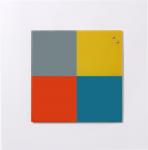 Glassboard NAGA 4 kleuren mix 2 45x45cm