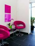 Glassboard NAGA roze 45x45cm
