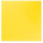 Glassboard NAGA geel 45x45cm