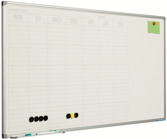 Weekplanbord 60x120cm, bestel dit product, en snel