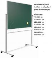 Kantelbord krijtbord in groen of antraciet grijs 90x120cm