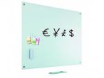 Whiteboard glas, mat wit, 45x60 cm. Compleet met gratis accessoires