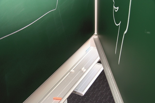 Vernietigen Westers pellet Schoolbord voor aan de muur, groen krijtbord 100x200 cm
