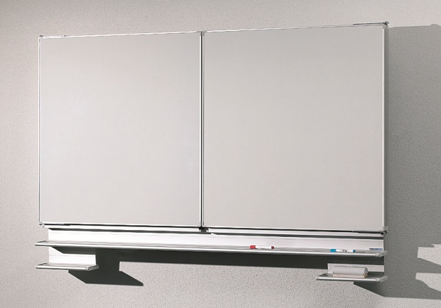Vooruitgang Souvenir baan Schoolbord voor aan de muur, wit schrijfbord 100x200 cm