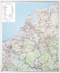 Wegenkaart Benelux whiteboard 88 x 105 cm