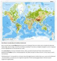 WERELDKAART OF LANDKAART OP WHITEBOARD GEDRUKT & voorbeelden