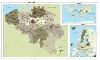 WERELDKAART OF LANDKAART OP WHITEBOARD GEDRUKT & voorbeelden