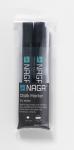 Glas en whiteboard marker zwart 4,5 mm, 2 stuks