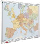 Landkaart van Europa op whiteboard gedrukt 90x120 cm