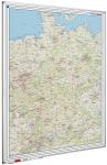 Landkaart van Duitsland wegenkaart op whiteboard gedrukt 120x90 cm 