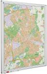 Landkaart stadskaart van Eindhoven op whiteboard gedrukt 90x120 cm