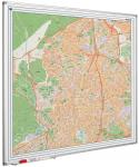 Landkaart van Madrid op whiteboard gedrukt 110x110 cm