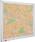 Landkaart van Berlijn op whitebard gedrukt 110x110 cm