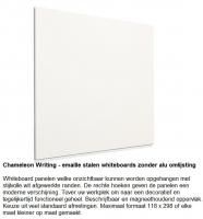 Whiteboard frameless rechte hoeken 88 x 118 cm
