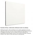 Whiteboard frameless ronde hoeken 118 x 298 cm