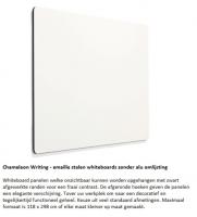 Frameless whiteboard ronde hoeken 98 x 148 cm 