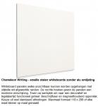 Whitebioard frameless rechte hoeken 98 x 98 cm 