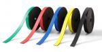 Gekleurd magneetband. Magnetische band in diverse kleuren.