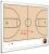 Planbord Basketbal 90x120 cm 